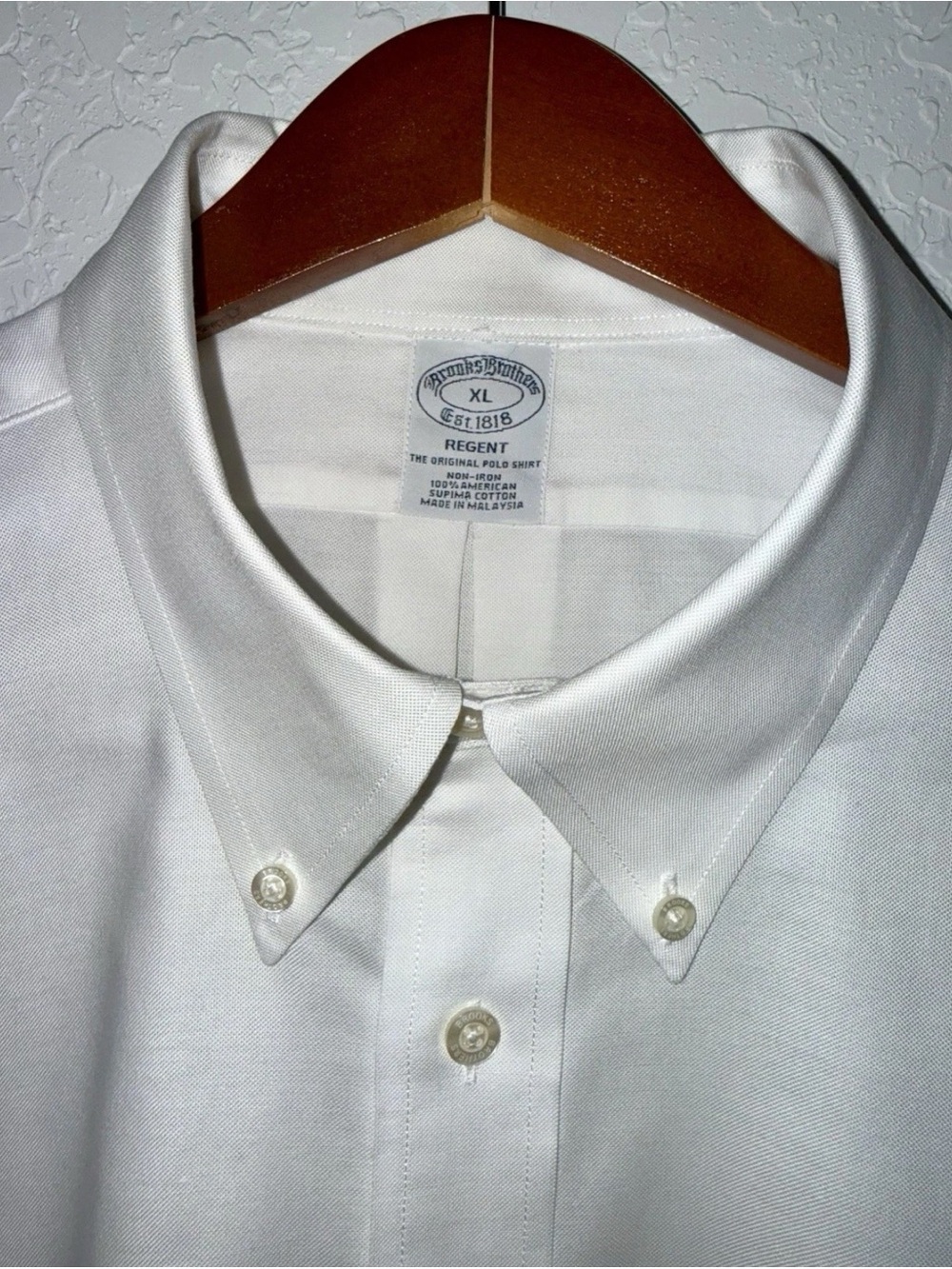 Brooks Brothers Mens Oxford Cotton XL Regent Fit Button-Down Shirt - Picture 6 of 16